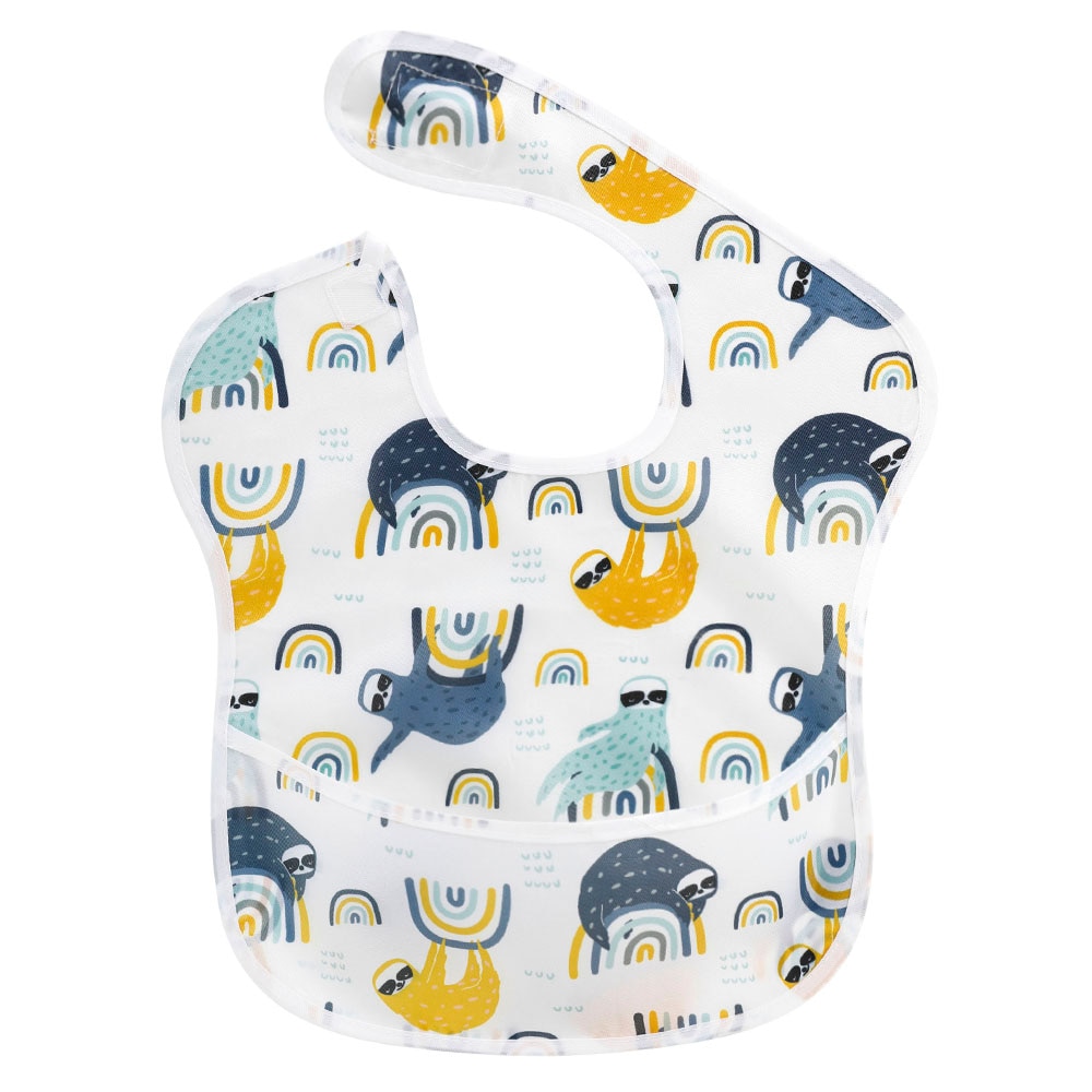 Waterproof Baby Bibs 100% Polyester TPU Coating Feeding Cloth Bibs Washable Jninth Baby Bibs With Food Catcher for Babies Towel